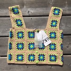 Brand New Crochet Zara Top